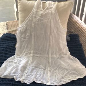 White cotton tank top